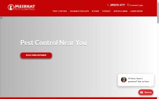 Meerkat Pest Control of Pittsfield website