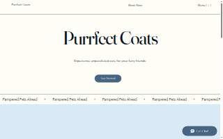 Purrfect Coats website