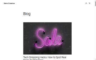 Salvo Creative website