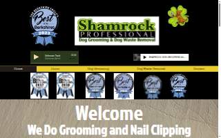 Shamrock Dog Grooming website