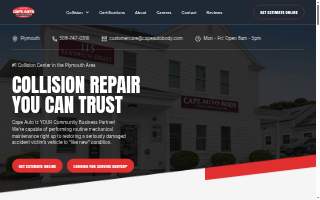 Cape Auto Body Collision Center website