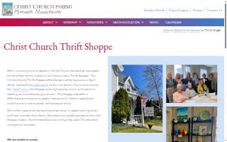 Christ Church Thrift Shoppe website