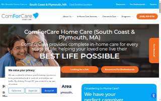 ComForCare Home Care (South Coast & Plymouth, MA) website