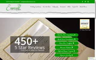 Emerald Invitations website