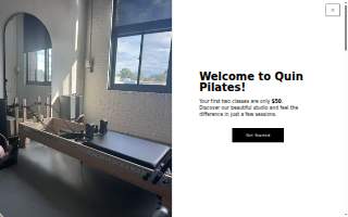 Quin Pilates website