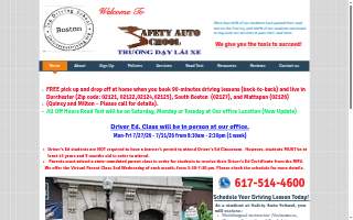 Safety Auto School Inc of Quincy website