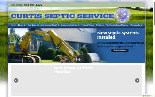 Curtis Septic Service of Everett website