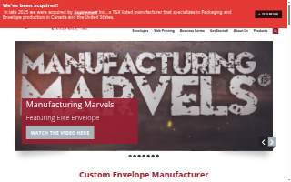 Elite Envelope & Graphics website