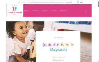 jaenette Family Daycare website