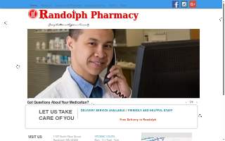 Randolph Pharmacy website