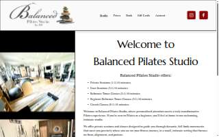 Balanced Pilates Studio of Raynham website
