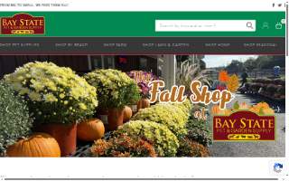 Bay State Pet & Garden Supply website