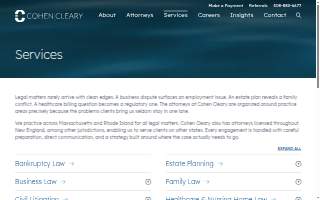 Cohen Cleary, P.C. of Raynham website