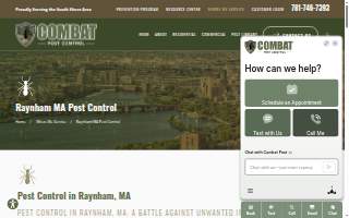 Combat Pest Control of Raynham website