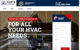 Costa Heating & Air Conditioning website