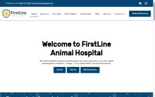 FirstLine Animal Hospital of Raynham website