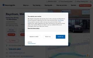 HearingLife of Raynham MA website