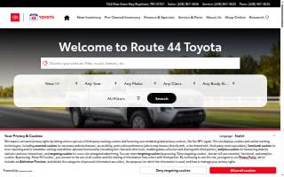 Route 44 Toyota website
