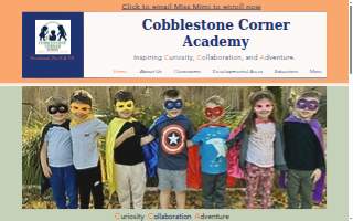 Cobblestone Corner Academy website