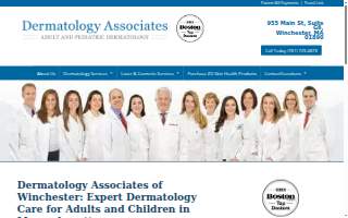 Dermatology Associates of Reading website