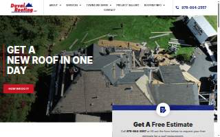 Duval Roofing North Reading MA website
