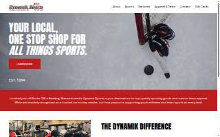 Dynamik Sports website
