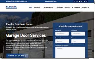 Electra Overhead Doors website