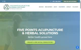 Five Points Acupuncture & Herbal Solutions website
