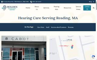 Holden Audiology Center website