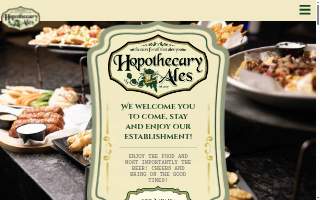 Hopothecary Ales Brewery and Kitchen website