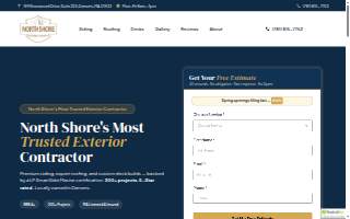 Northshore Exterior Experts website