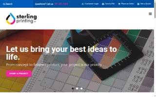 Sterling Printing of Reading website