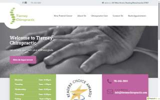 Tierney Chiropractic website