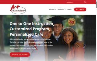 A Plus Tutoring website