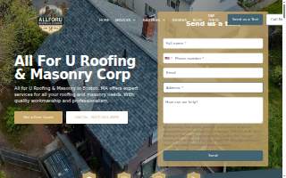All For U Roofing & Masonry of Revere website