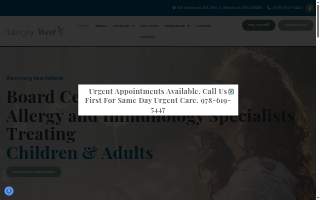 Allergy West of Revere website