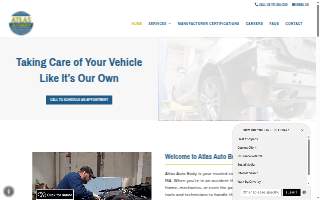 Atlas Auto Body website