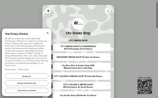 City Liquors & Smoke Shop website