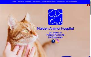 Malden Animal Hospital & Kennel of Revere website