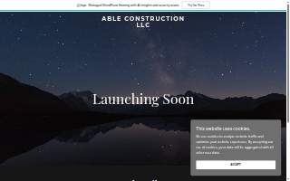 Able Construction website