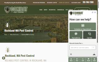 Combat Pest Control of Rockland website