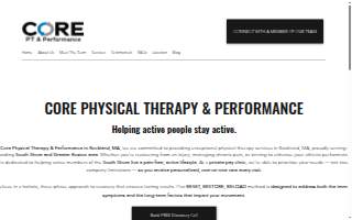 Core Physical Therapy & Performance website