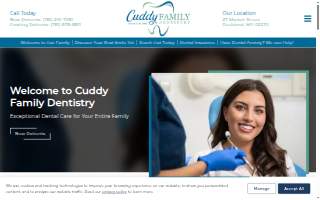 Cuddy Family Dentistry website