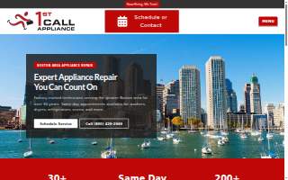 First Call Appliance of Rockland website