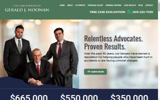 Law Offices of Gerald J. Noonan website
