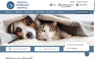 Norwell Veterinary Hospital of Rockland website