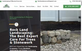 Rockland Landscaping and masonry website
