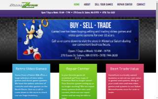Game Zone Salem website