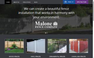 Malone Fence Company website