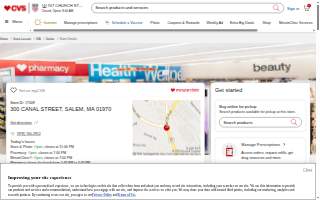 MinuteClinic at CVS of Salem website